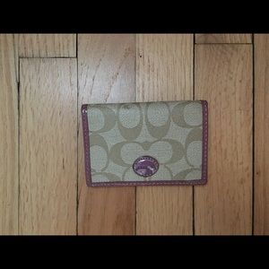 Small Coach credit card wallet